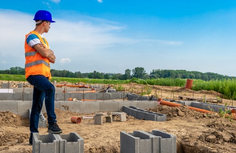 foundation inspection by Engineer