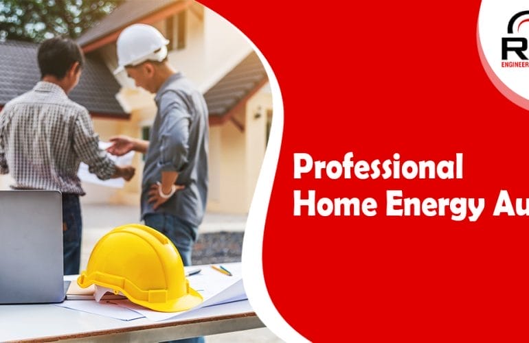 Professional home energy audit