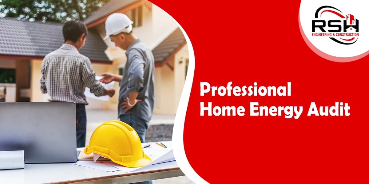 Professional home energy audit